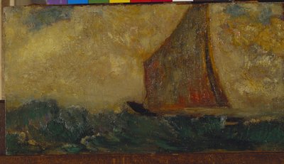 De mystieke boot door Odilon Redon