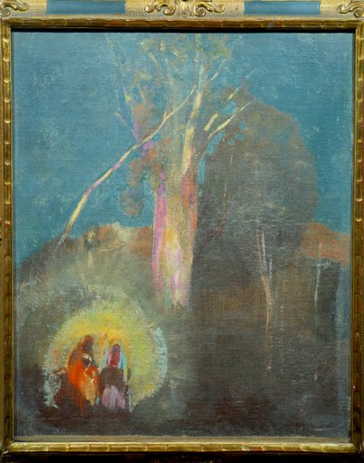 De vlucht naar Egypte door Odilon Redon