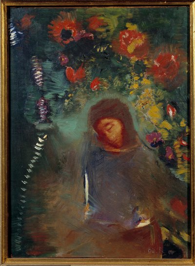Het gebed (1893) door Odilon Redon