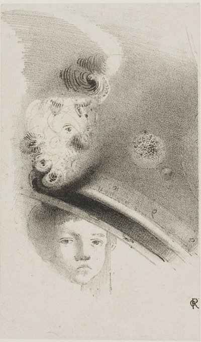 Ongenoemde Proeflithografie door Odilon Redon