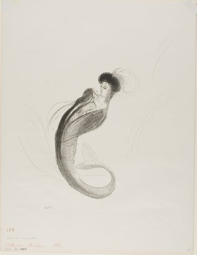 Ongenoemde Proeflithografie door Odilon Redon