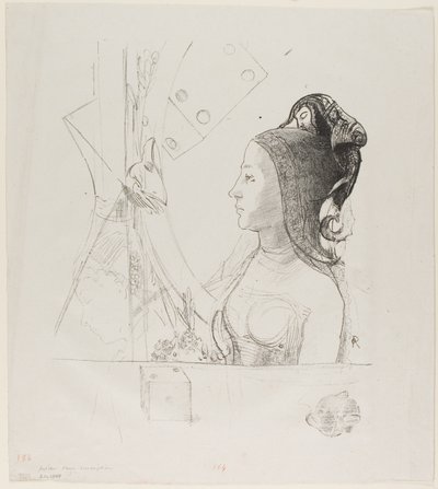 Ongenoemde Proeflithografie door Odilon Redon