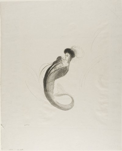 Ongenoemde proeflithografie door Odilon Redon