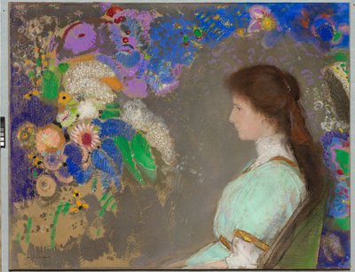 Violet Heymann, 1910 door Odilon Redon