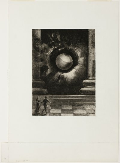 Visioen, plaat acht uit In Dreams door Odilon Redon