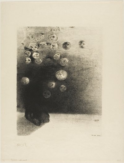 Waarom zou er geen onzichtbare wereld bestaan..., plaat 6 uit Le Jure van Edmond Picard door Odilon Redon