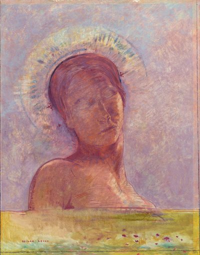 Gesloten ogen door Odilon Redon