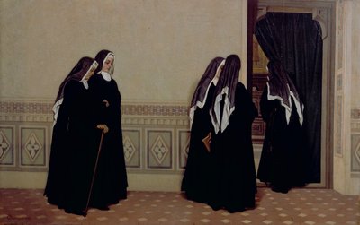 In het koor door Odoardo Borrani