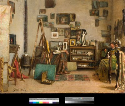 De Werkplaats (1885) door Odoardo Borrani