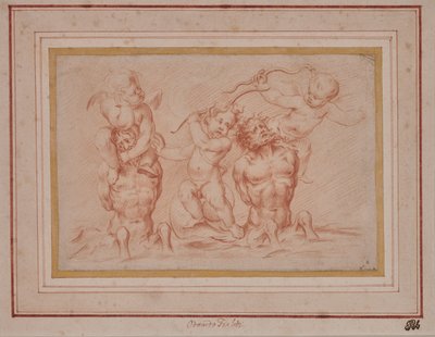Tritons en Putti door Odoardo Fialetti