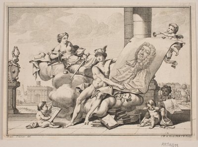 Peder Lasson. Allegorische Omgeving door Odvardt Helmoldt de Lode