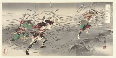 De loyaliteit van Kusunoki Masatsura te Shijonawata door Ogata Gekko