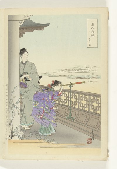De verrekijker door Ogata Gekko