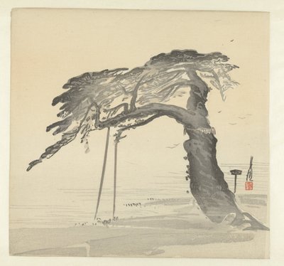 Oude pijnboom door Ogata Gekko