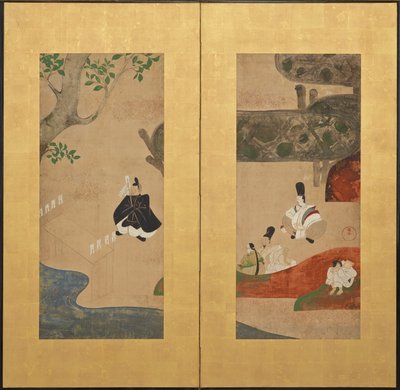 Een Shinto ceremonie door Ogata Kenzan