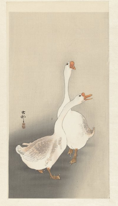 Twee Ganzen door Ohara Koson