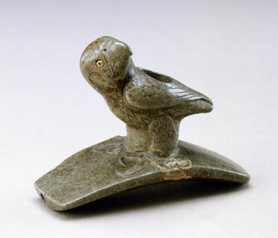 Valkenbeeld pijp, 200 v.Chr.- 100 n.Chr. (pijpaarde en rivierparel) door Ohio Hopewell culture