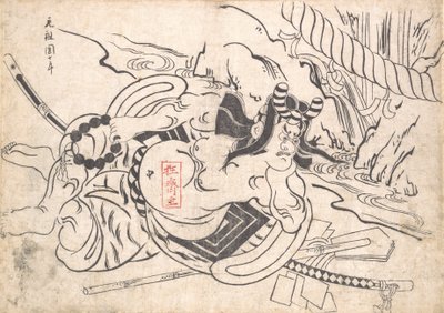 Ichikawa Danjuro I als Soga Goro door Okumura Masanobu