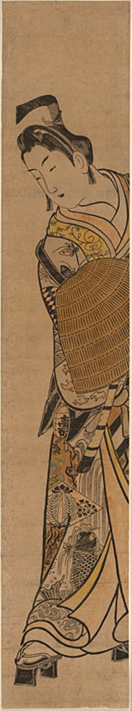 De Acteur Onoe Kikugoro I als Soga no Goro door Okumura Masanobu