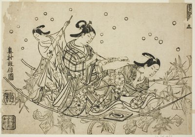 De oversteek van de Tanabata-boot door Okumura Masanobu