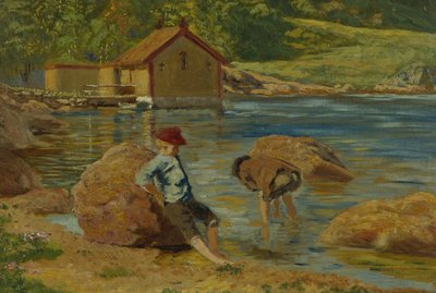 Landschap van het Bosfjord door Olaf Isaachsen