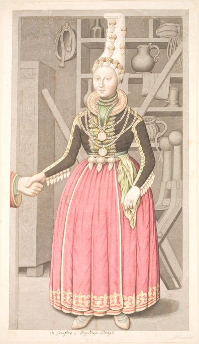 Een maagd in trouwkleding door Olavius