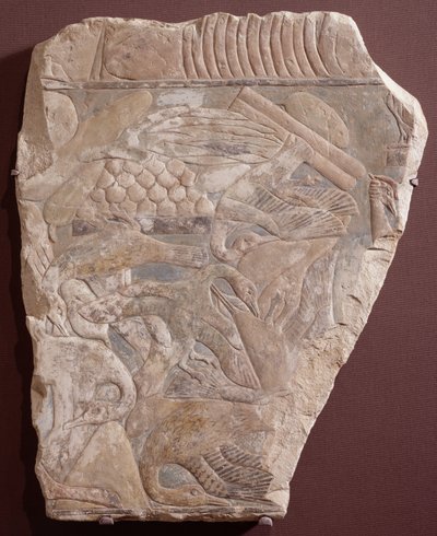 Reliëf met offers voor de overledene, 2450/2290 v.Chr. door Old Kingdom Egyptian