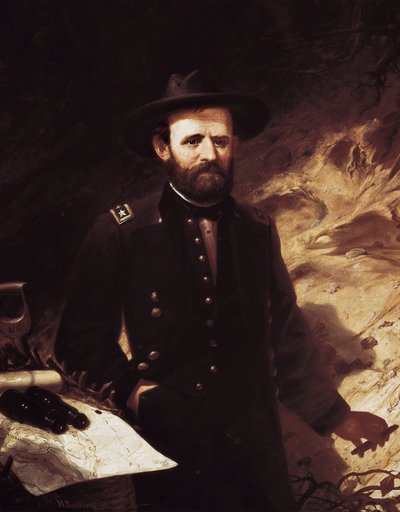 Portret van Ulysses Simpson Grant. door Ole Peter Hansen Balling