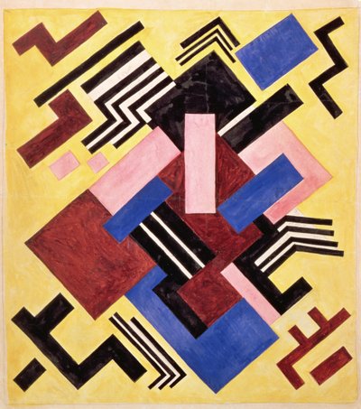 Picturale constructie, 1916 door Olga Rozanova