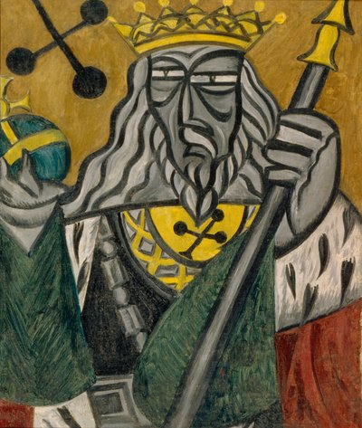 Koning van klaveren, 1915 door Olga Rozanova