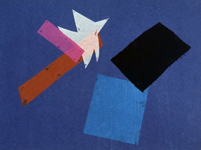 Universele Oorlog: Collagewerk door Olga Rosanova, januari 1916 door Olga Wladimirowna  Rosanowa