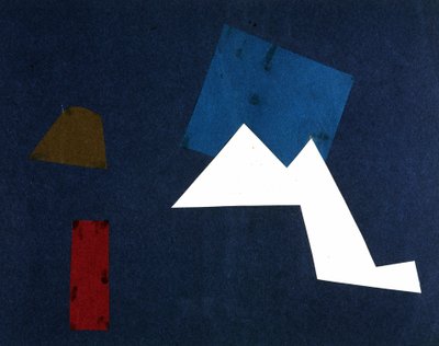 Universele Oorlog: Collagewerk door Olga Rosanova, januari 1916 door Olga Wladimirowna  Rosanowa