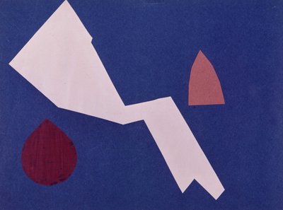 Universele Oorlog Collagewerk door Olga Rosanova, januari 1916 door Olga Wladimirowna  Rosanowa