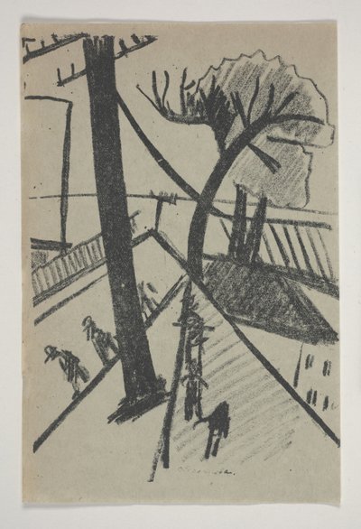 Zonder titel (Futuristische stadsscène) uit 