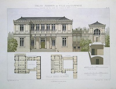 Villa Greco Romaine, gegraveerd door Walter, plaat 49 uit 