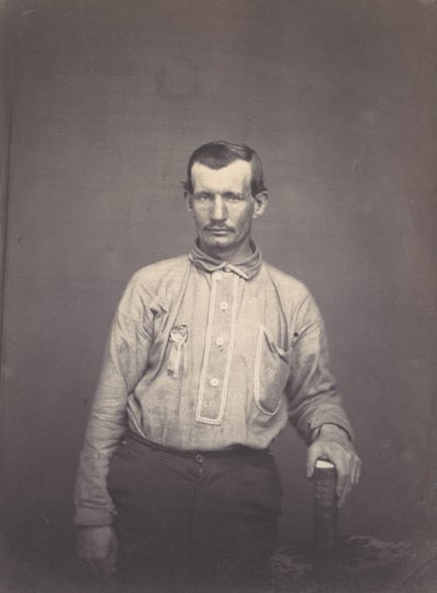 Man met Octrooibureau Boek, ca. 1857 door Oliver H. Willard.