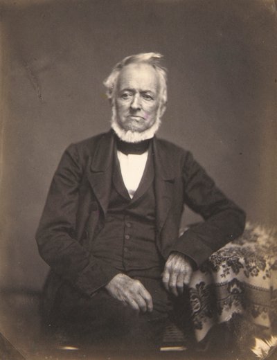 Portret van een heer met wit haar door Oliver H. Willard