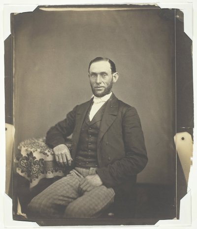 Zonder titel [portret van een bebaarde man], 1850-1859 door Oliver H. Willard