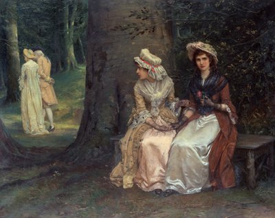 Onbeantwoorde Liefde, Een Scène uit Veel Gedoe om Niets door Oliver William Williams