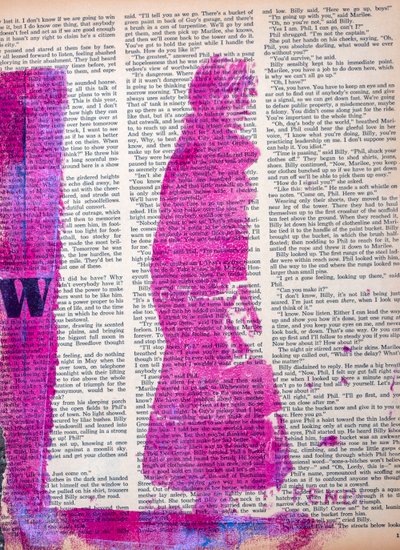 Nieuws, 2022 (gemengde techniek op tijdschriftenpapier) door Olivia Gozzano
