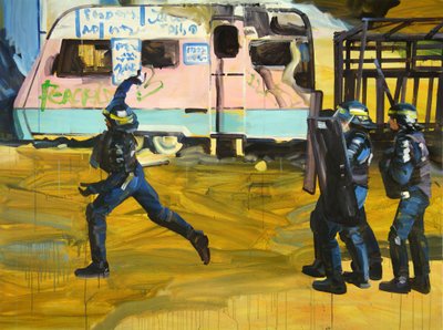 Het Jungle Boek, 2016 (acryl op doek) door Olivier Morel