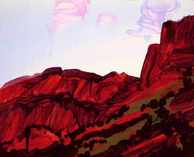 Leukerbad 16, 2012 (acryl op doek) door Olivier Morel