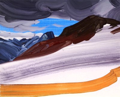Leukerbad 5, 2012 (acryl op doek) door Olivier Morel