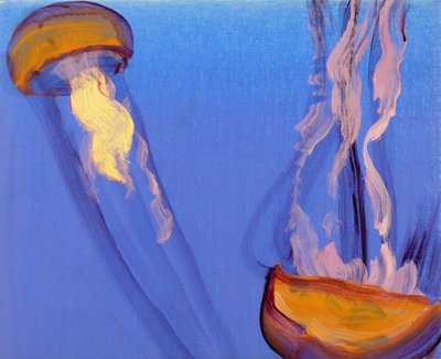 Méduses 7, 2013 (acryl op doek) door Olivier Morel