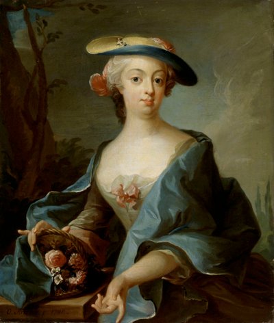 Portret van een dame door Olof Arenius