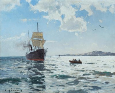 Marineschip door Olof Jernberg
