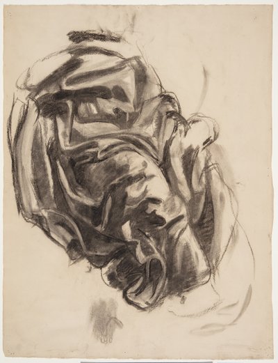 Draperiestudie door Oluf Hartmann