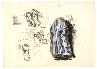 Figuren- en compositieschetsen door Oluf Hartmann