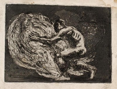 Ixion omhelst de wolk door Oluf Hartmann