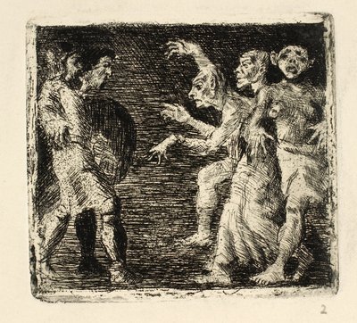 Macbeth en de heksen door Oluf Hartmann